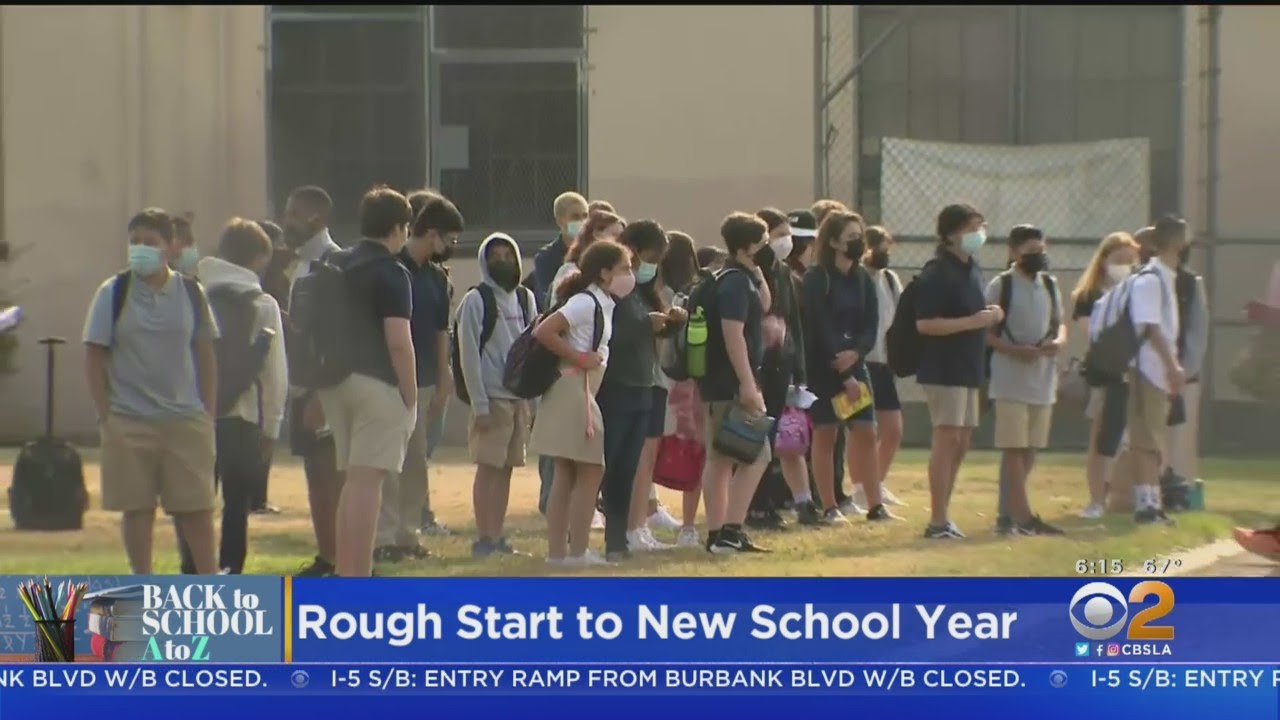 LAUSD Schools Have Rough Start To School Year - YouTube