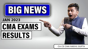 BREAKING NEWS | CMA Exam Jan 2023 Results | Officially out?