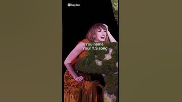 Your name your T.S song part 1 comment names #taylorswift #viralshort #swifties