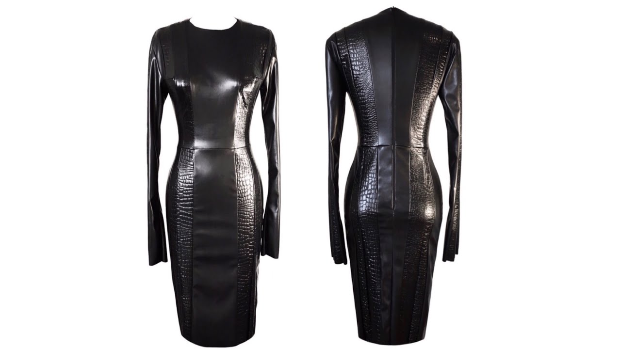 New Croc Embossed/Plain Faux Leather Structured Dress- Shop Below ⏬⏬⏬ ...