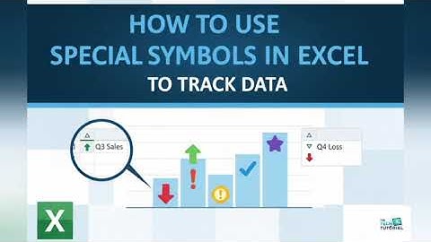 How to use special symbols in excel to track the data