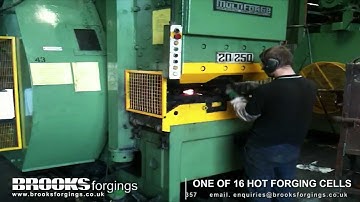 Upset Forging Process - Etchells Horizontal Multi Forge 20/250 - Brooks Forgings Ltd UK