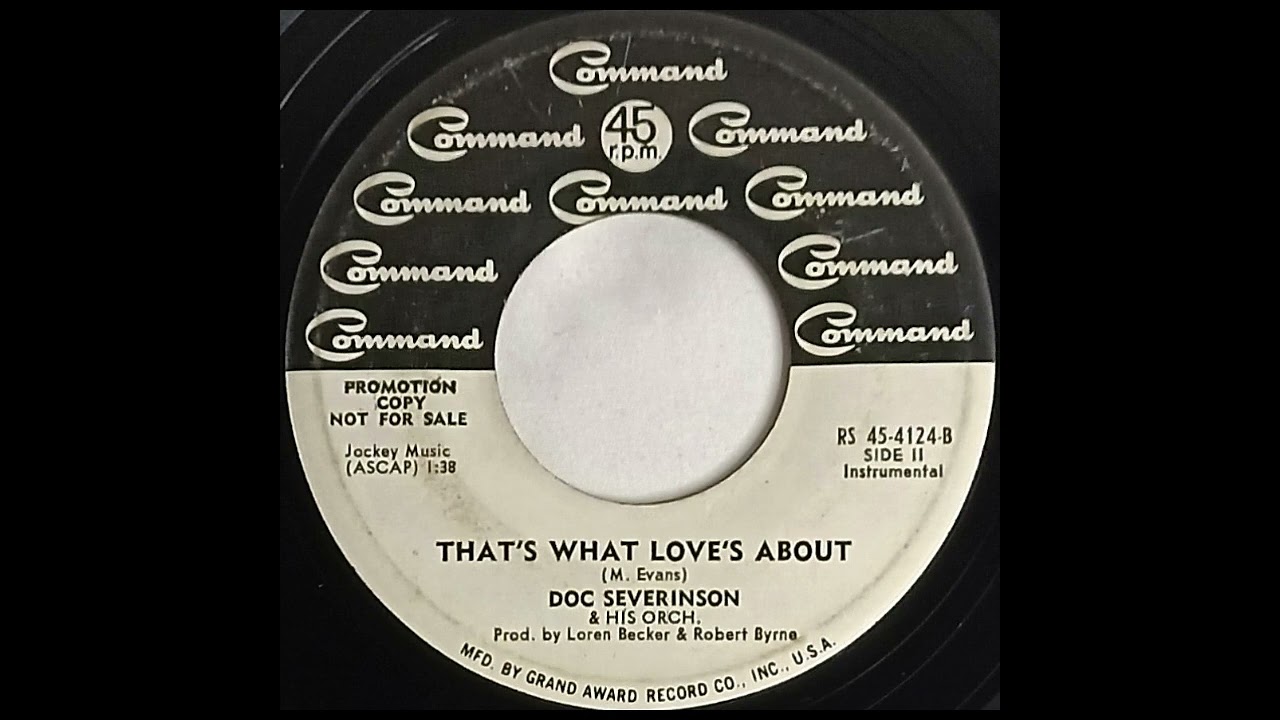 Doc Severinson THAT'S WHAT LOVES ABOUT record quality demonstration