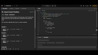 Easy || Faster || Python || Search Insert Position|| Array || Binary Search || LeetCode ||