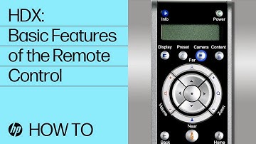 HDX: Basic Features of the Remote Control | HP Support