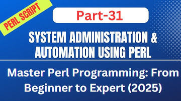 🚀System Administration & Automation Using PERL: Part-31 || #Perl #Scripting #regex #automation
