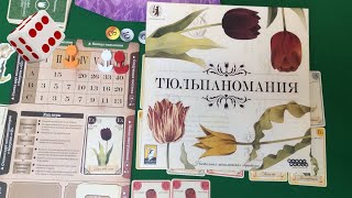 Тюльпаномания I Играем в настольную игру. Tulip Bubble board game.