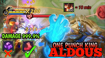 ALDOUS ONE PUNCH DAMAGE HACK 2022 | ALDOUS DAMAGE HACK ROTATION ~ MLBB #aldous #Topglobalaldous