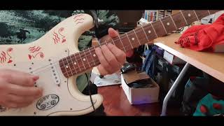 Birikino - Latin Groove su Stratocaster di Karmelo appena settata.