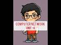 #LastNotes of Computer Network Unit-4(Sem 6)B.tech CSE....# take it or leave it 😉👍🏻