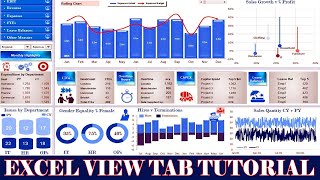 Lesson 06 | Ms Excel Tab Tutorial | Ms Excel View Tab All Options in Hindi