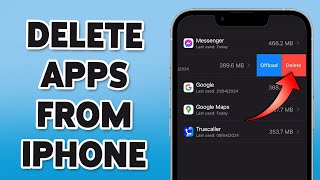 How To Permanently Delete Apps From iPhone 2024 | Guide To Remove Apps From iPhone Device