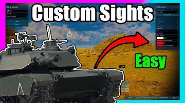 How to Setup CUSTOM Gunner Sights in Warthunder