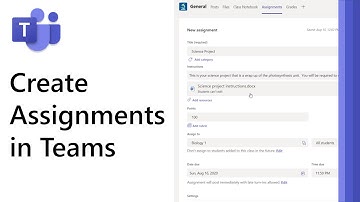 How to create Assignments in Microsoft Teams (2021)