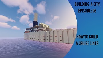 how to build a cruise liner | minecraft tutorial