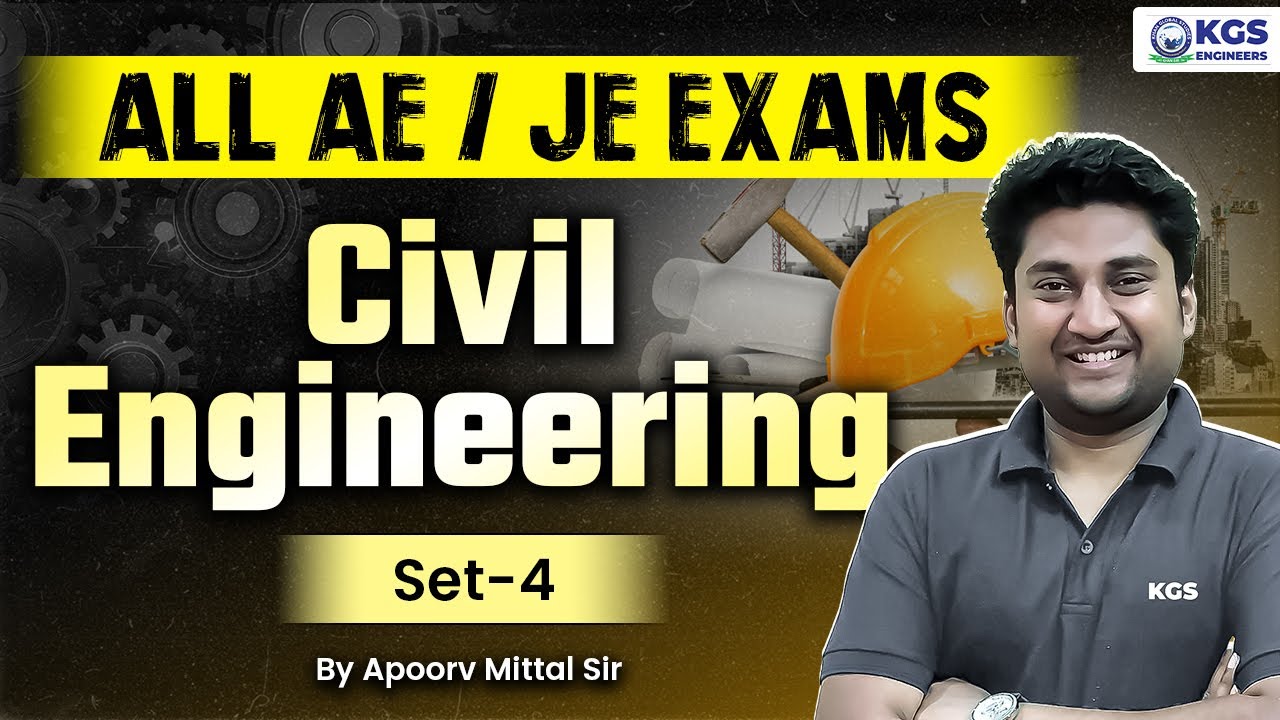 For All AE/JE Exams | Civil Engineering | Set 04 | Civil Engineering By ...