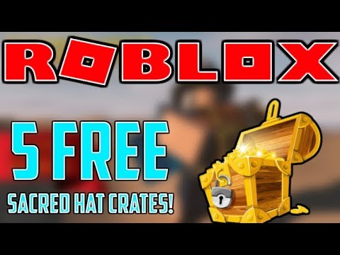 Code 5 Free Sacred Hat Crates Unboxing Roblox Treasure Hunt