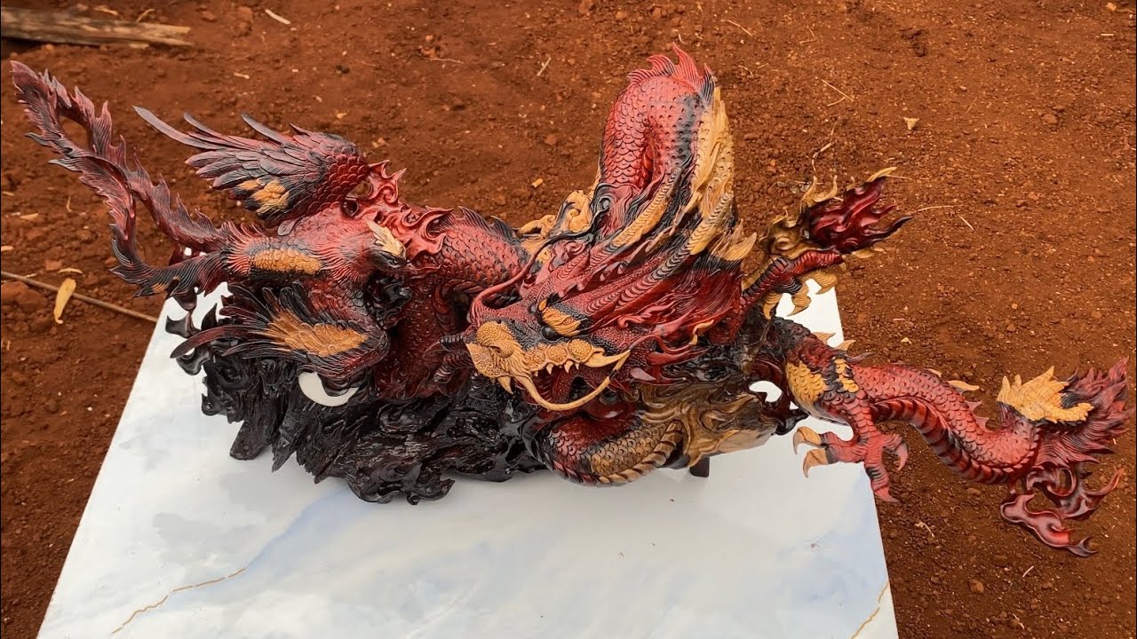 Điêu khắc tượng Rồng Phượng và gỗ quý