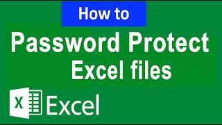 How to password protect Excel files