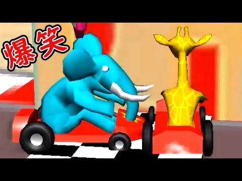 【4人実況】野生動物が暴走するゲームで大爆笑した