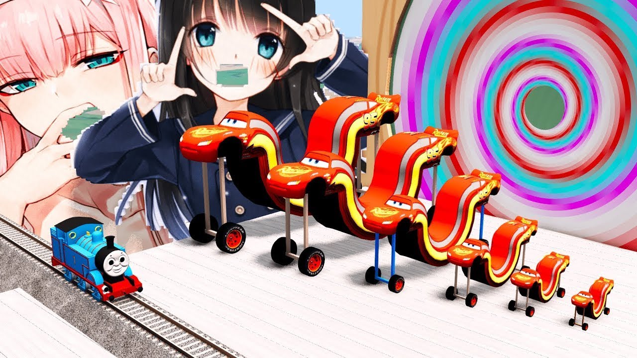 Big Small Reverse Lightning Mcqueen With Trains Vs Portal Trap Vs big-small-reverse-lightning-mcqueen-with-trains-vs-portal-trap-vs