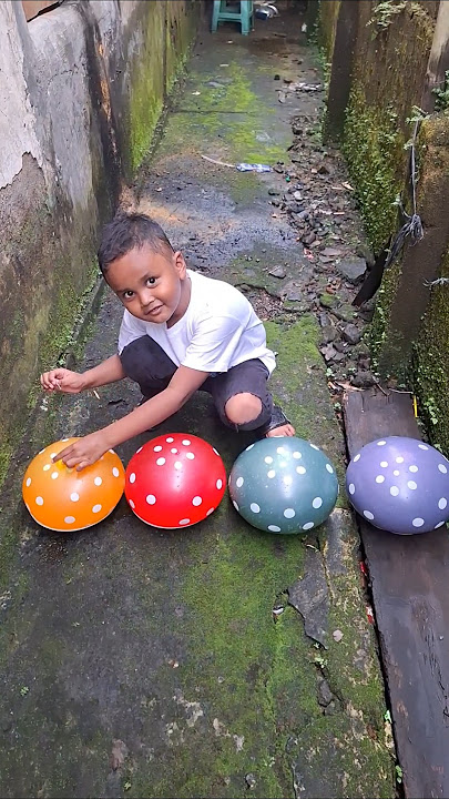 Balon meletus, Balon warna warni 4 #balon #balonmeletus #balonwarnawarni