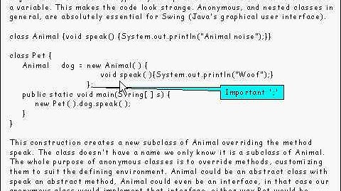 Java Tutorial 23.01: Anonymous classes