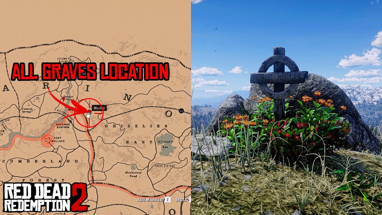 All 9 Graves Location Guide Locations RDR2 YouTube