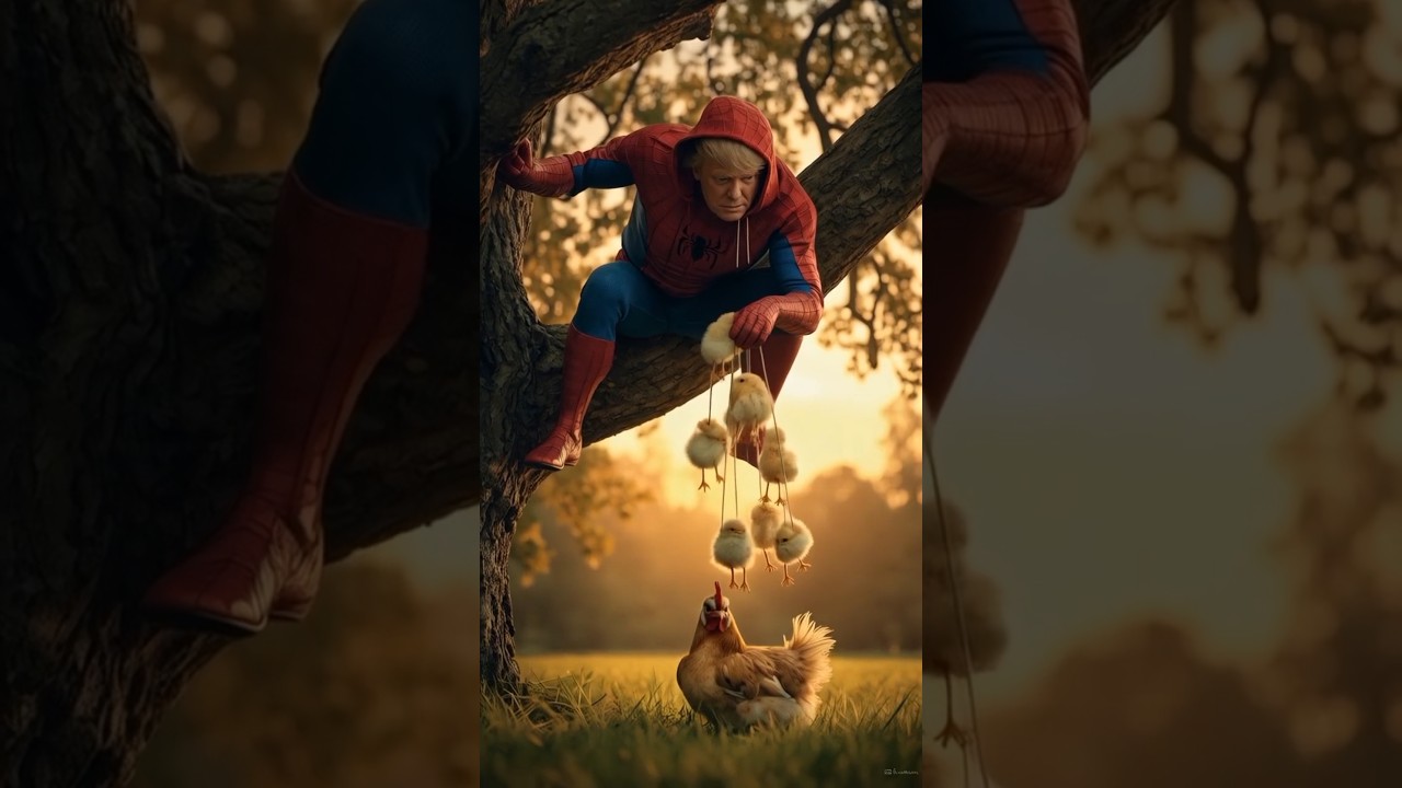 "Spider-Trump Rescue chicks 