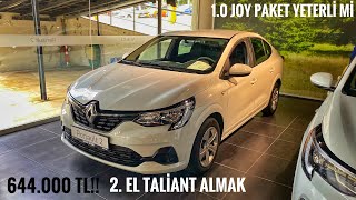 2. EL RENAULT TALİANT ALINIR MI? 644.000 TL | 1.0 JOY PAKET | EKRANSIZ ARABA OLUR MU?