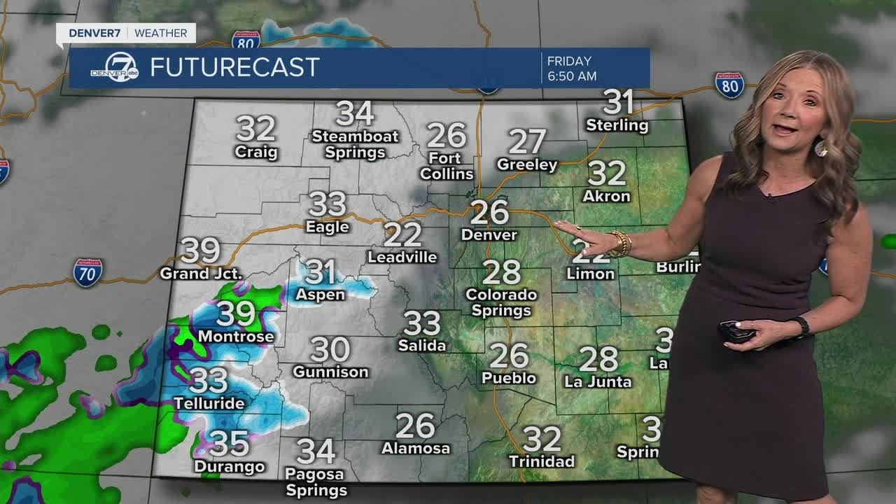 More much-needed snow for the Colorado high country on Thursday and Friday