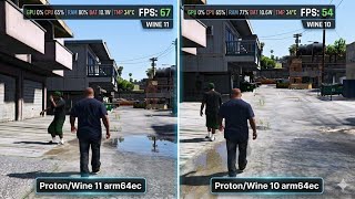 PROTON/WINE 11 ARM64EC Has Been Released • GTA V Gameplay Test 🔥🔥🔥