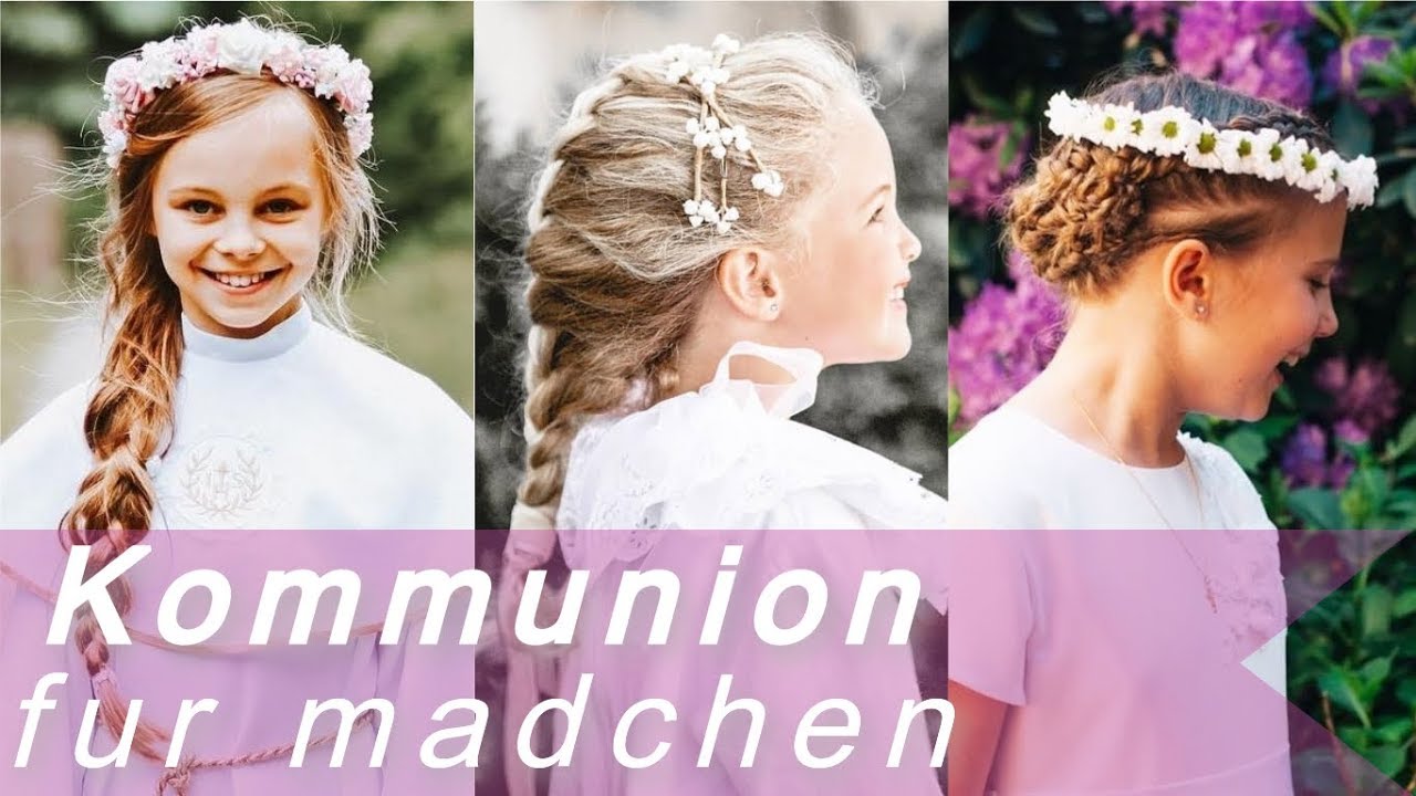 Mädchen kommunion frisuren Kommunion frisur