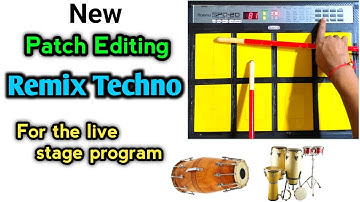 Live Remix Techno Patch Editing For The Stage Program | SPD 20 & SPD 20 pro | octapad music
