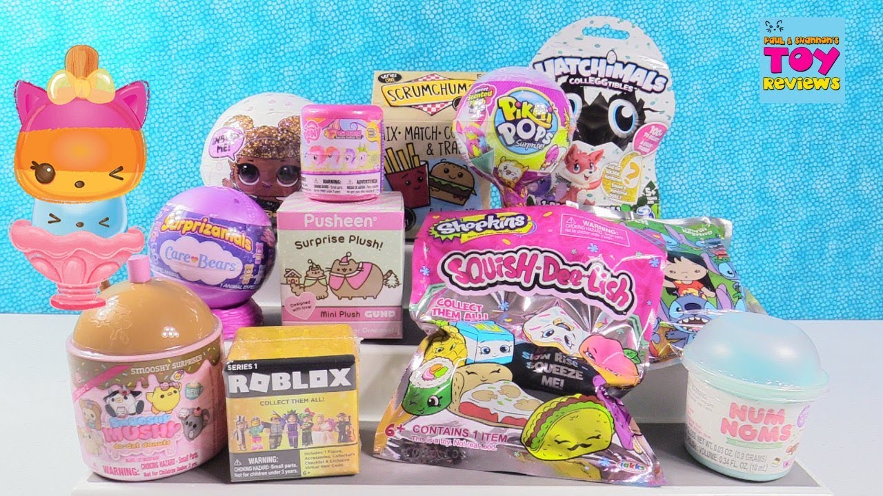 kawaii emoticons Pusheen LOL Surprise Doll Smooshy Mushy Roblox Toy Opening Review | PSToyReviews