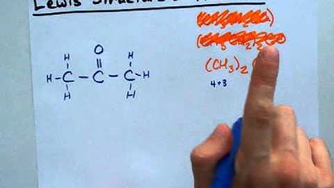 Lewis Structure of Acetone