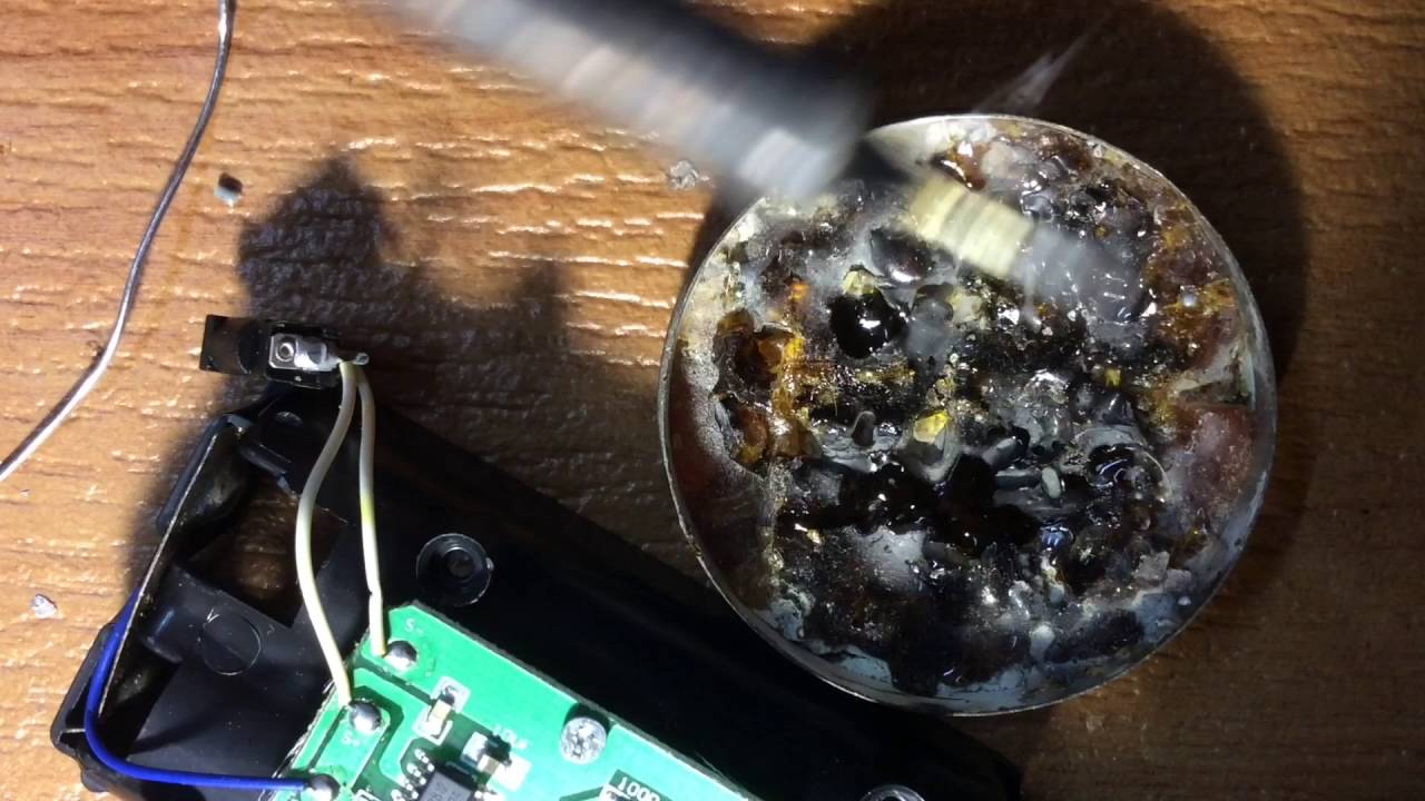 Ремонт фонарика, не выключается! - YouTube