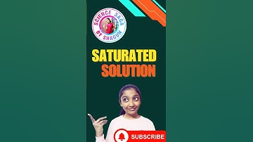 What Are Saturated Solutions? | Class 6 Science #shorts