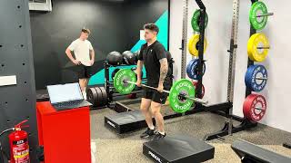 Moras - Weightlifting Output - BB Power Hang Split Clean - Above the Knees Height