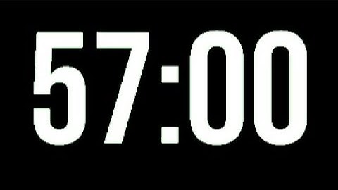 57 Minute Timer - 3420 Seconds Countdown
