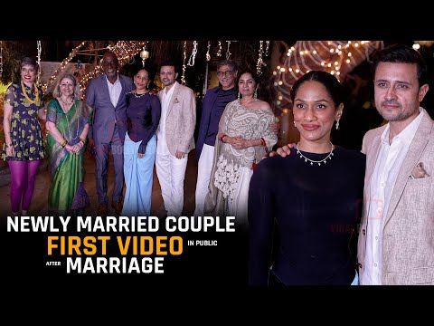 Masaba Gupta and Satyadeep Misra FIRST VIDEO after Marriage with Family | Sir Viv Richards Daughter