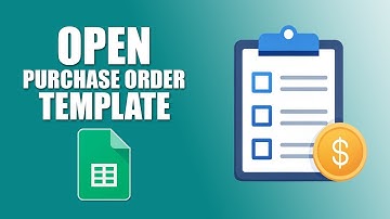 How to open purchase order template in google sheets
