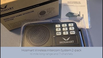 In Hand Review of Wireless Intercom System Hosmart 7-Channel Security