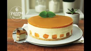 No Bake No Gelatin Mango Cheesecake