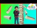 GIANT JENGA Wooden Tumbling Tower game for kids!