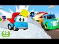 40 MIN avec Léo le camion. Les robots ont cassé une vitre de l’aéroport! Dessin animé pour enfants.