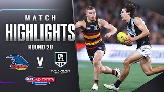 Adelaide Crows v Port Adelaide Highlights | Round 20, 2023 | AFL