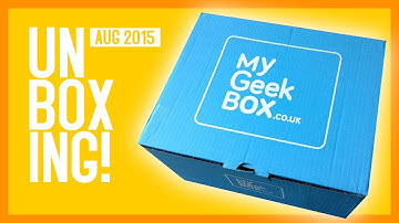 UNBOXING/REVIEW: My Geek Box (August 2015)