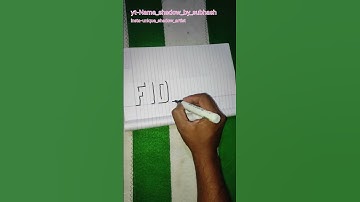 Fidha name shadow | comment your name i will write it in unique handwriting🙏🙏