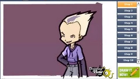 How to Draw Odd Della Robbia from Code Lyoko
